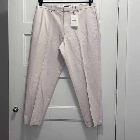 THEORY Man Glaze Logan_woven Pique Slim Fit Trousers Size 38 - Picture 3 of 13